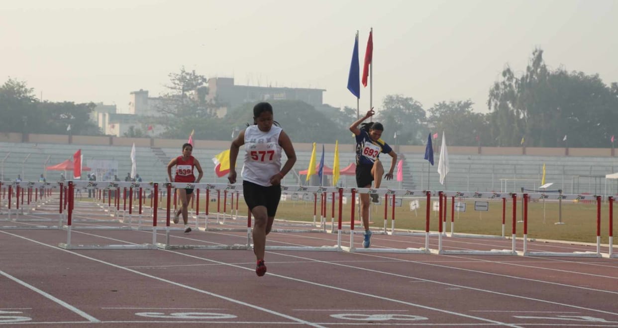 patna national athletics championship bihar women athletes gold silver medal patliputra sports complex
