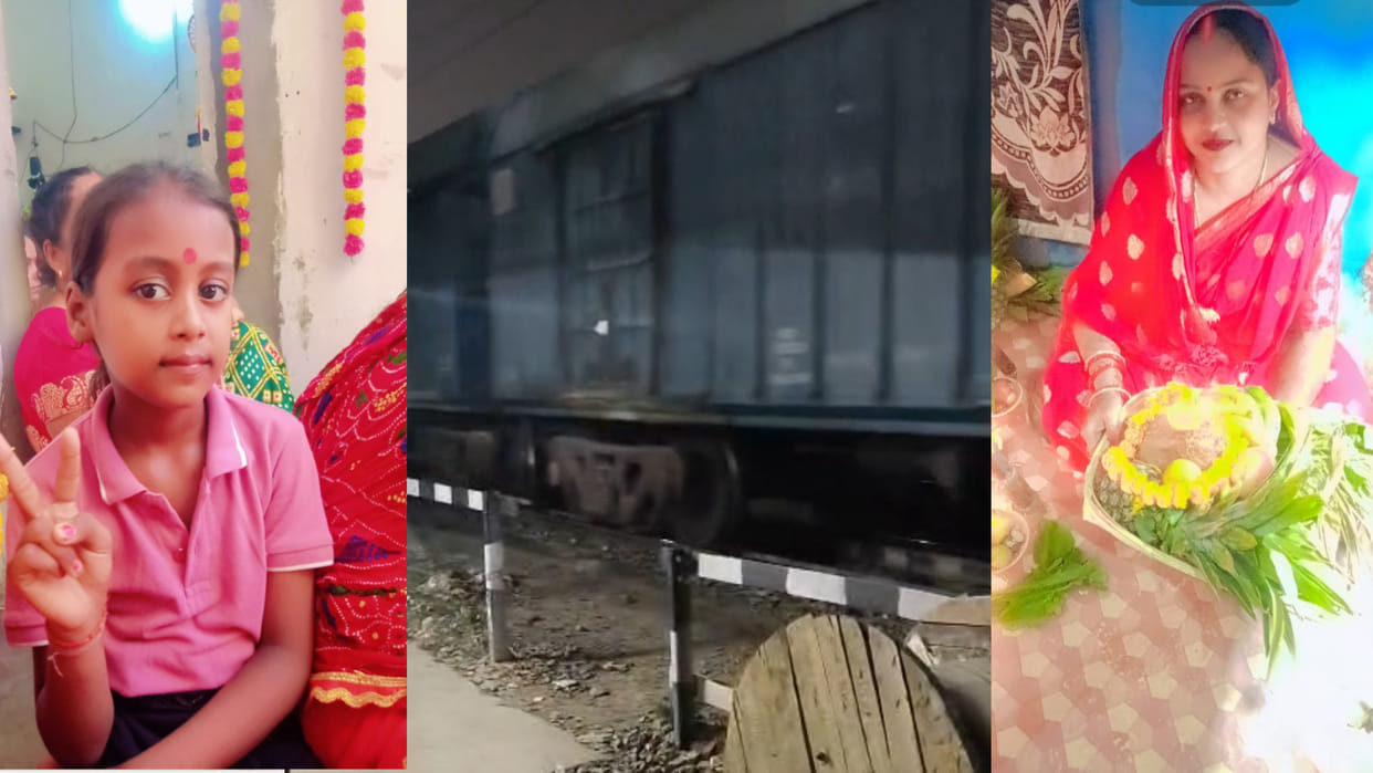 A woman and a girl were killed after being hit by a train at the Durgabari railway crossing in Gorakhpur.