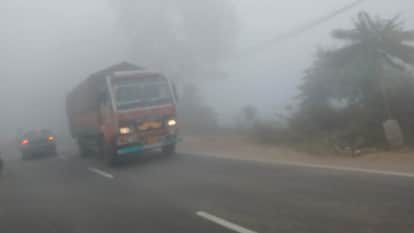 Dense fog in Haryana Visibility reduced to 10 meters