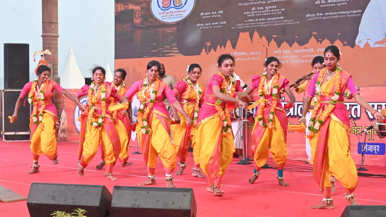 Kashi-Tamil cultural presentations enthralled audience at Namo Ghat in Kashi Tamil Sangamam in varanasi