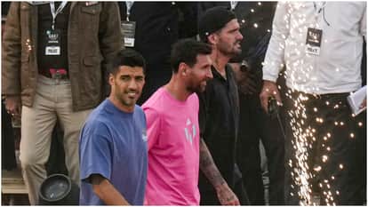 Lionel Messi Meets ICC chairman Jay Shah at Arun Jaitley Stadium ticket for t20 world cup 2026 photos