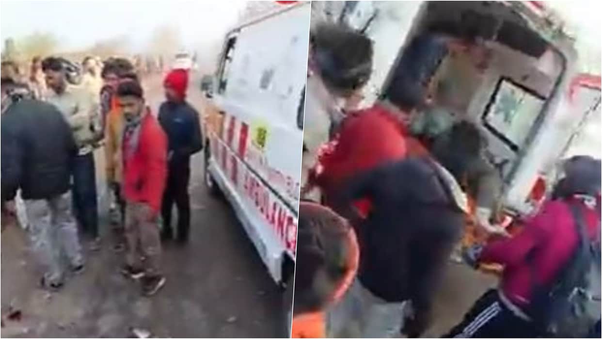 Vidisha News: Bus Loses Control While Avoiding Cattle, Crashes Into Bike; Motorcyclist Killed on the Spot