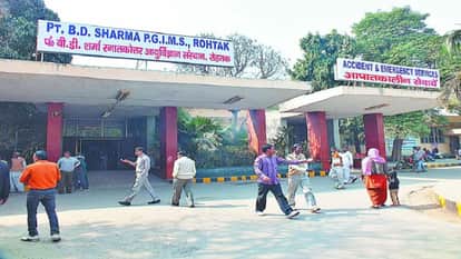 A young man got a new face after surgery at PGI Rohtak