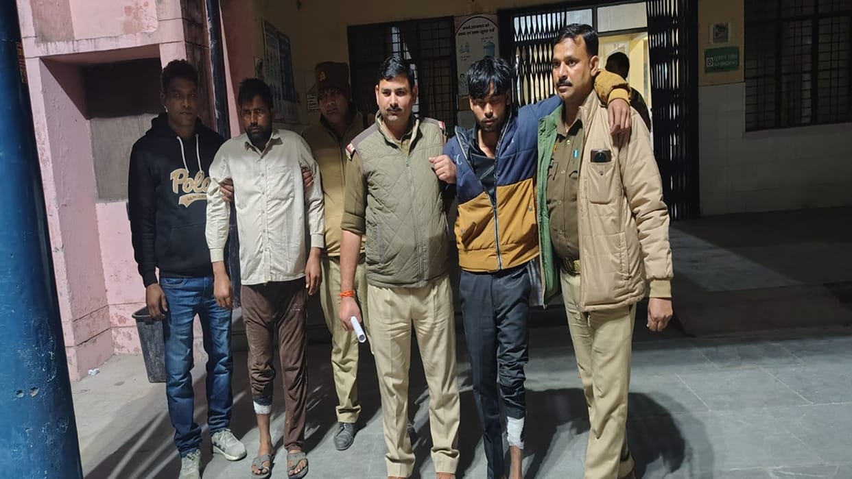 Four criminals shot in a police encounter in Bareilly