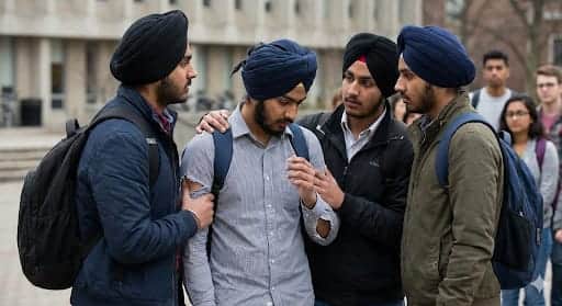 सिख छात्र से अभद्रता