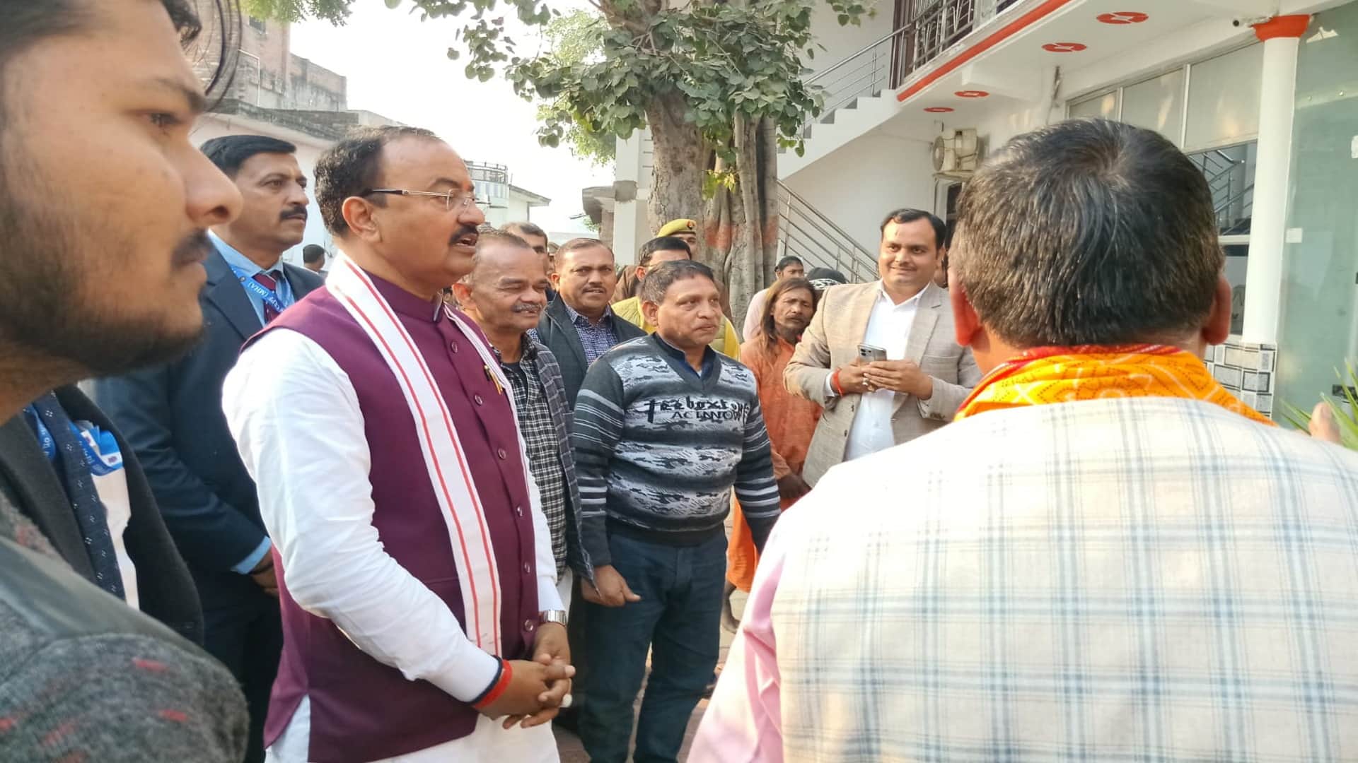 सिराथू पहुंचे केशव प्रसाद मौर्य।