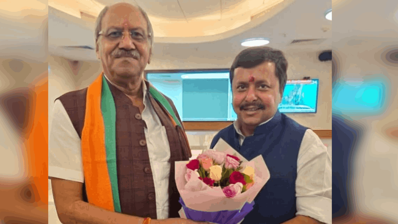 सांसद बृजमोहन अग्रवाल और नितिन नबीन