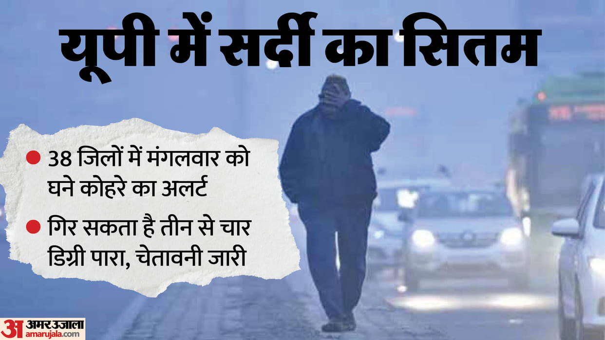 Uttar Pradesh: Westerly winds have increased the cold across the state, with a dense fog alert issued for seve