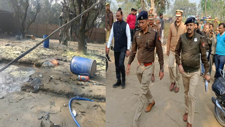 बिजनौर में पटाखा फैक्टरी में धमाका