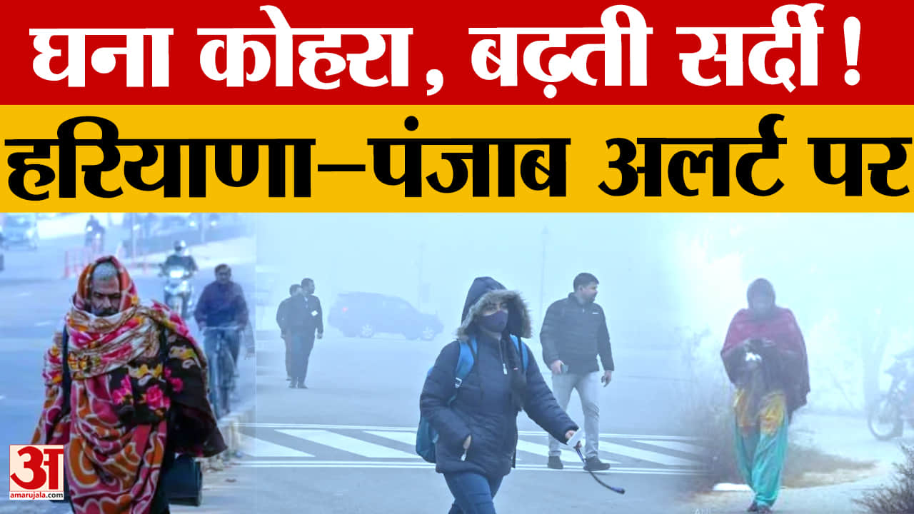 हरियाणा–पंजाब में घना कोहरा