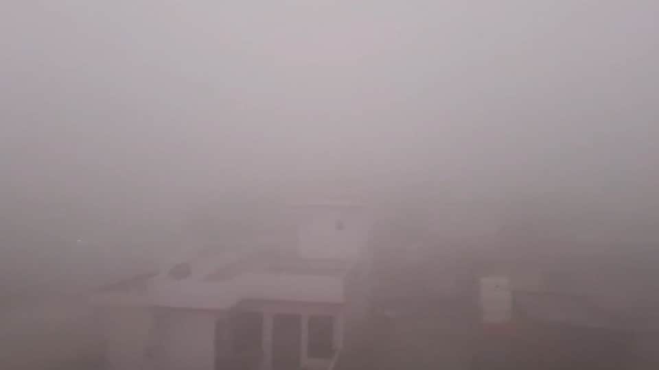 मोगा में छाई घनी धुंध