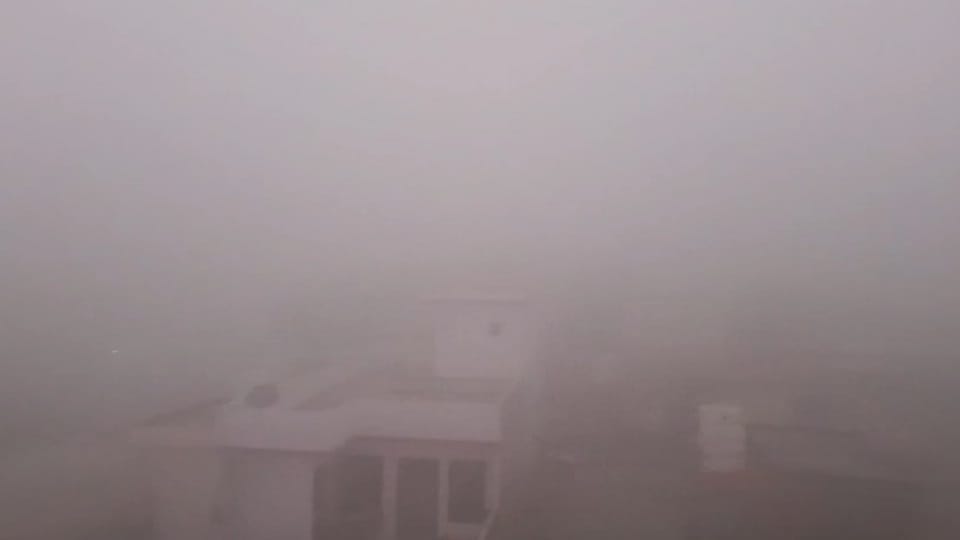 मोगा में छाई घनी धुंध