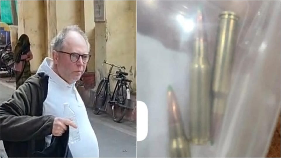 Danish tourist caught with cartridges at airport in agra