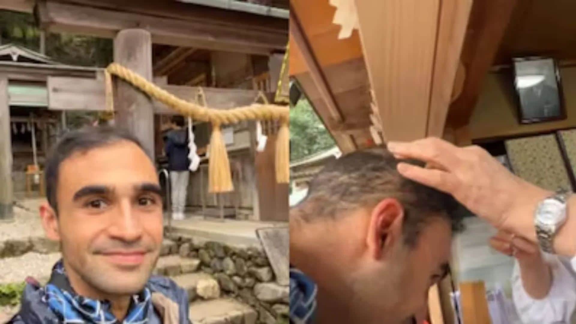 japan hair loss wish envelope ritual priests pray healthy hair