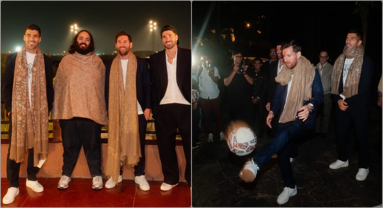 Gujarat: वंतारा में दिखा लियोनल मेसी का खास अंदाज, हाथी के साथ खेला फुटबॉल; भारतीय परिधान में बिखेरा जलवा