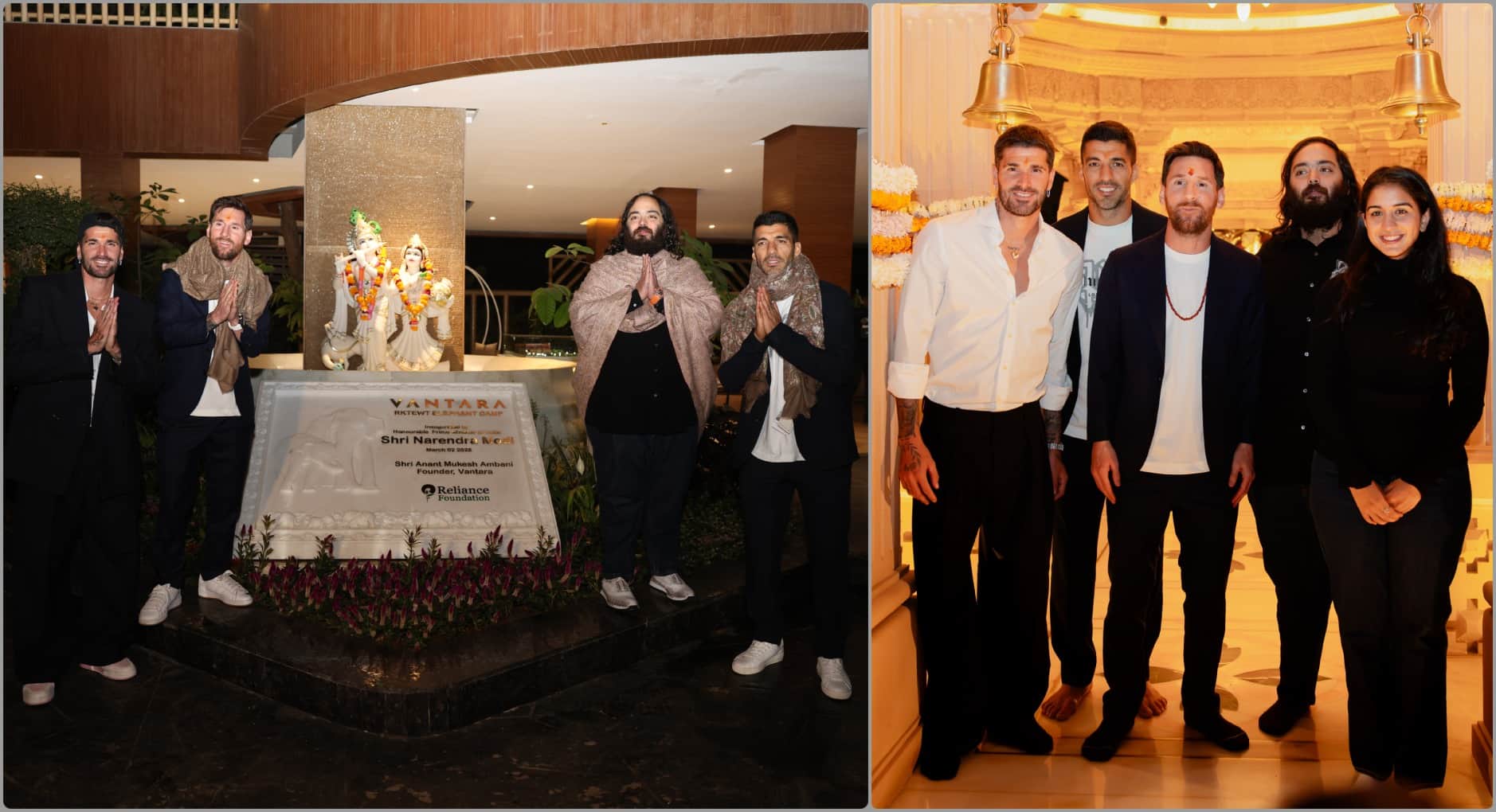 Lionel Messi unique style was on display in Vantara, played football with elephant; dazzling in Indian attire