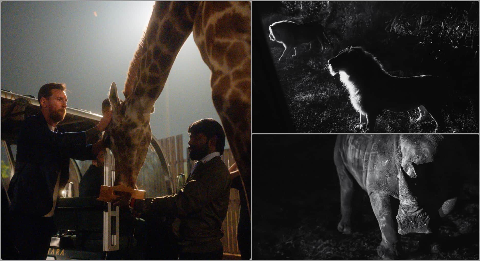 Lionel Messi unique style was on display in Vantara, played football with elephant; dazzling in Indian attire