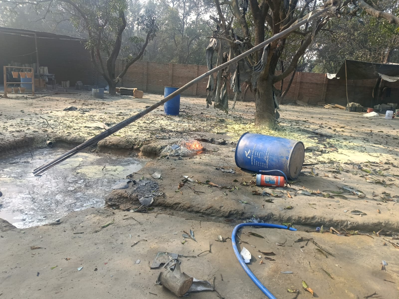 Bijnor: Najibabad Firecracker Factory Blast: Worker Killed in Sulphur-Potash Explosion