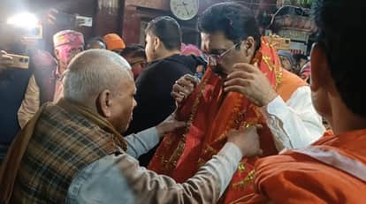 Bihar Politics Darbhanga News Sanjay Sarawagi reached Shyam Mai temple to seek blessings of mother by payi