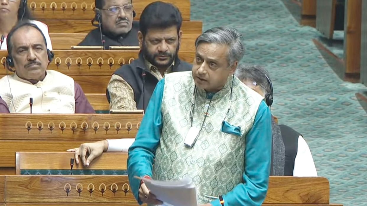 Sashi Tharoor in LokSabha on VB G RAM G BILL Shashi Tharoor opposes the Bill
