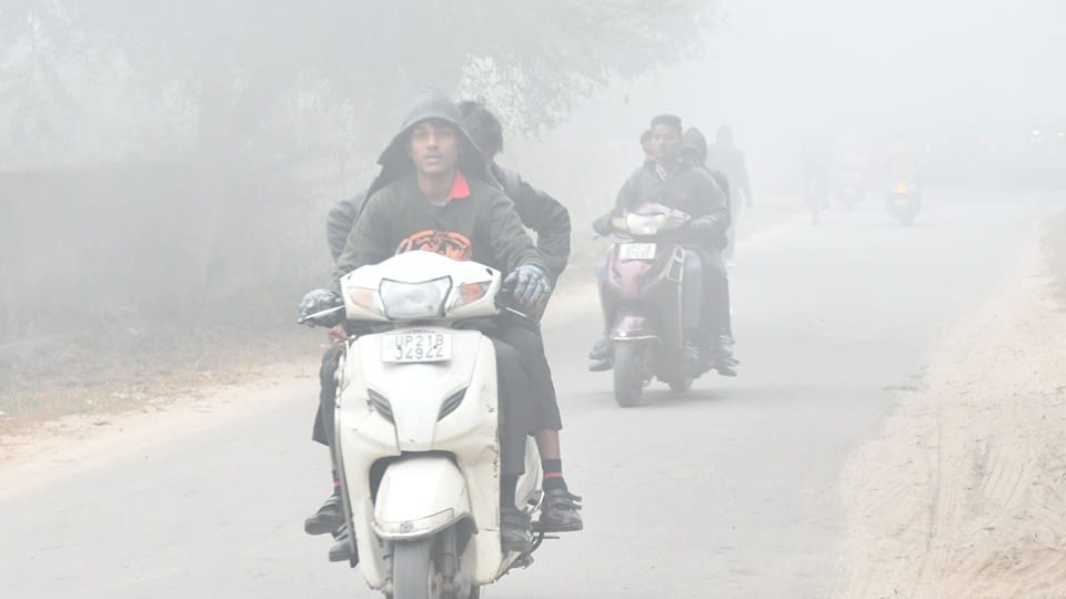 Fog prevailed throughout the day, Moradabad remained as cold as Shimla, with minimum temperature of 10 degrees