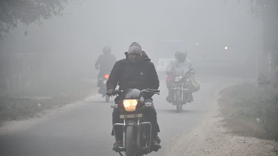 Fog prevailed throughout the day, Moradabad remained as cold as Shimla, with minimum temperature of 10 degrees