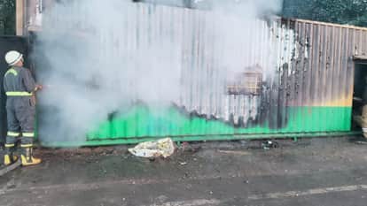 Jhansi: Fire breaks out at garbage collection centre at Bihari intersection
