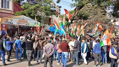 Congress protest against ED action in National Herald case: BJP office surrounded, police force deployed