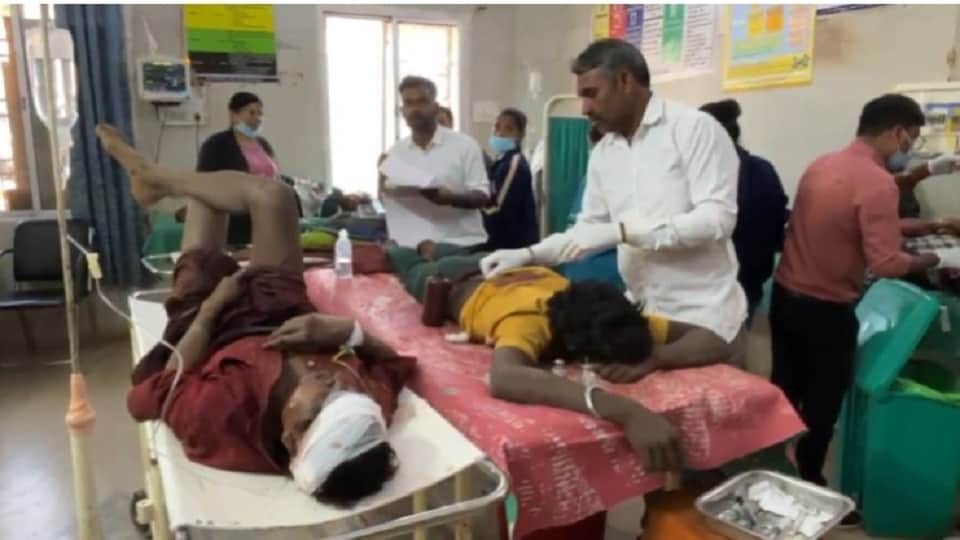 घायलों को कराया भर्ती