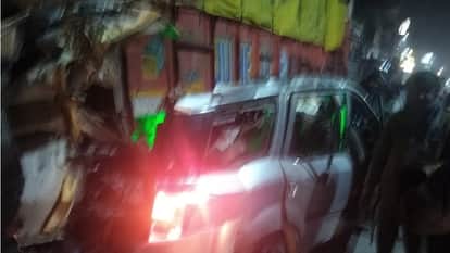 Rishikesh Accident car coming from Haridwar collides with parked truck, four people killed