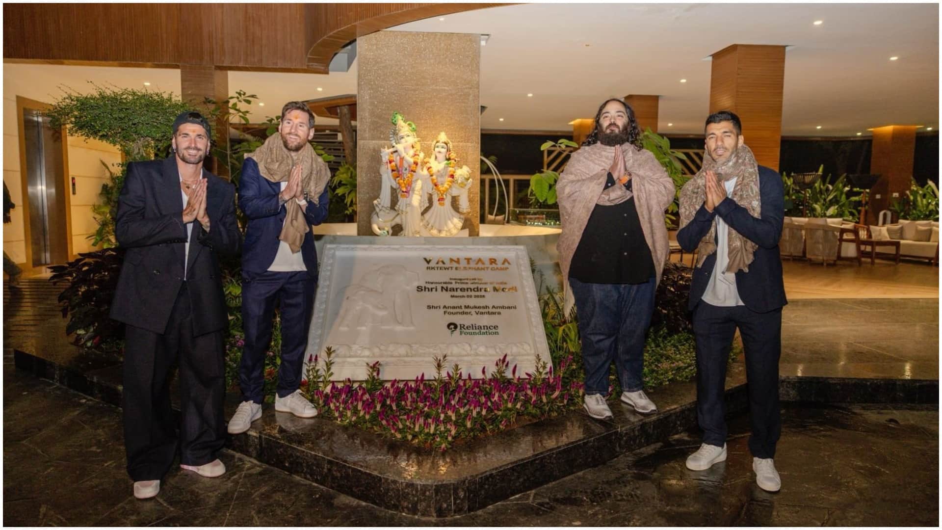 Lionel Messi in Vantara: Performed Shiva Abhishek with Anant Ambani in Vantara pictures