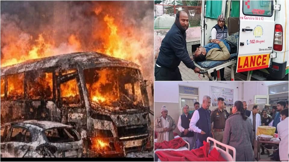 Yamuna Expressway accident Morning Alert Sparks Chaos as 43 Injured Rush to Hospital