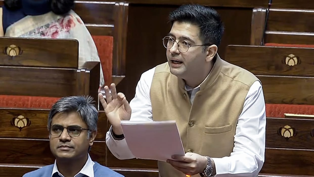 MP Raghav Chadha should not be allocated time to speak in Parliament by aap