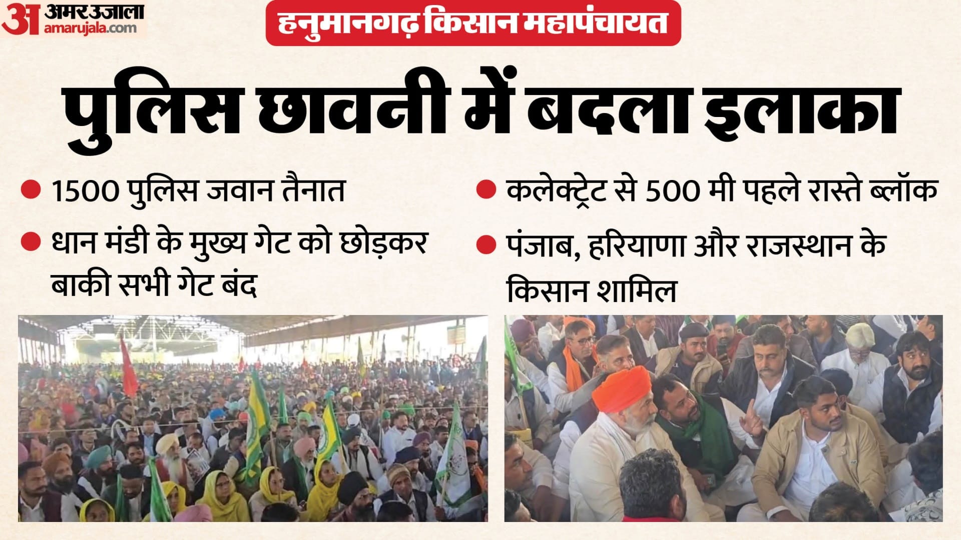 एथेनॉल फैक्ट्री के विरोध में हनुमानगढ़ में किसान महापंचायत