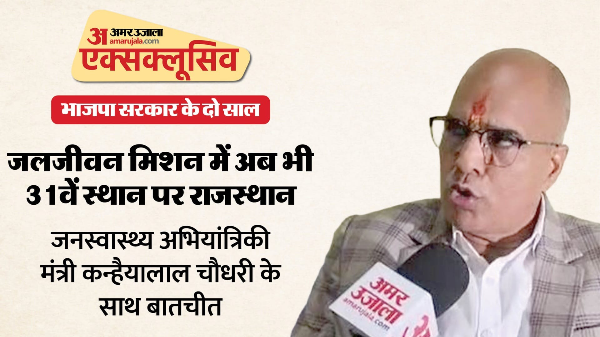 मंत्री कन्हैयालाल चौधरी से अमर उजाला की खास बातचीत