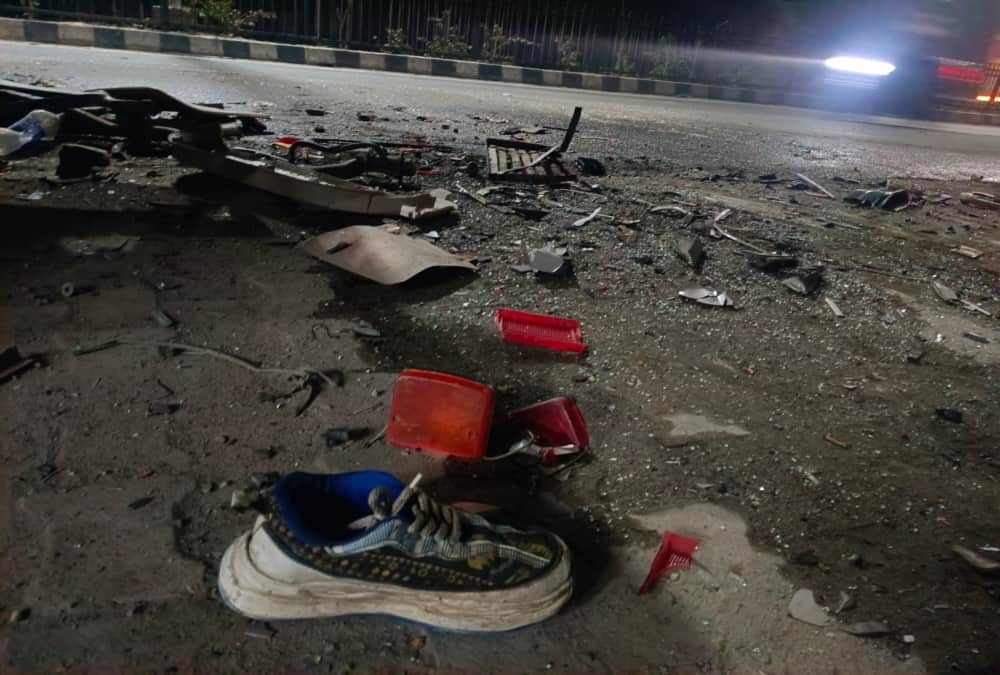 Rishikesh Accident Speeding Car completely destroyed after colliding with truck four bodies recovered  Photos