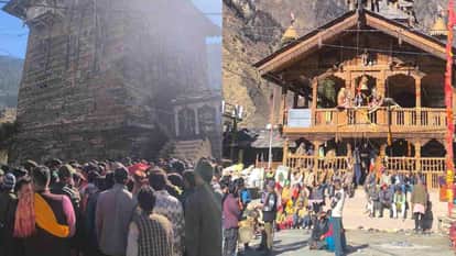 Uttarkashi News gates of revered Someshwar Maharaj temple in Kharsali village have been closed