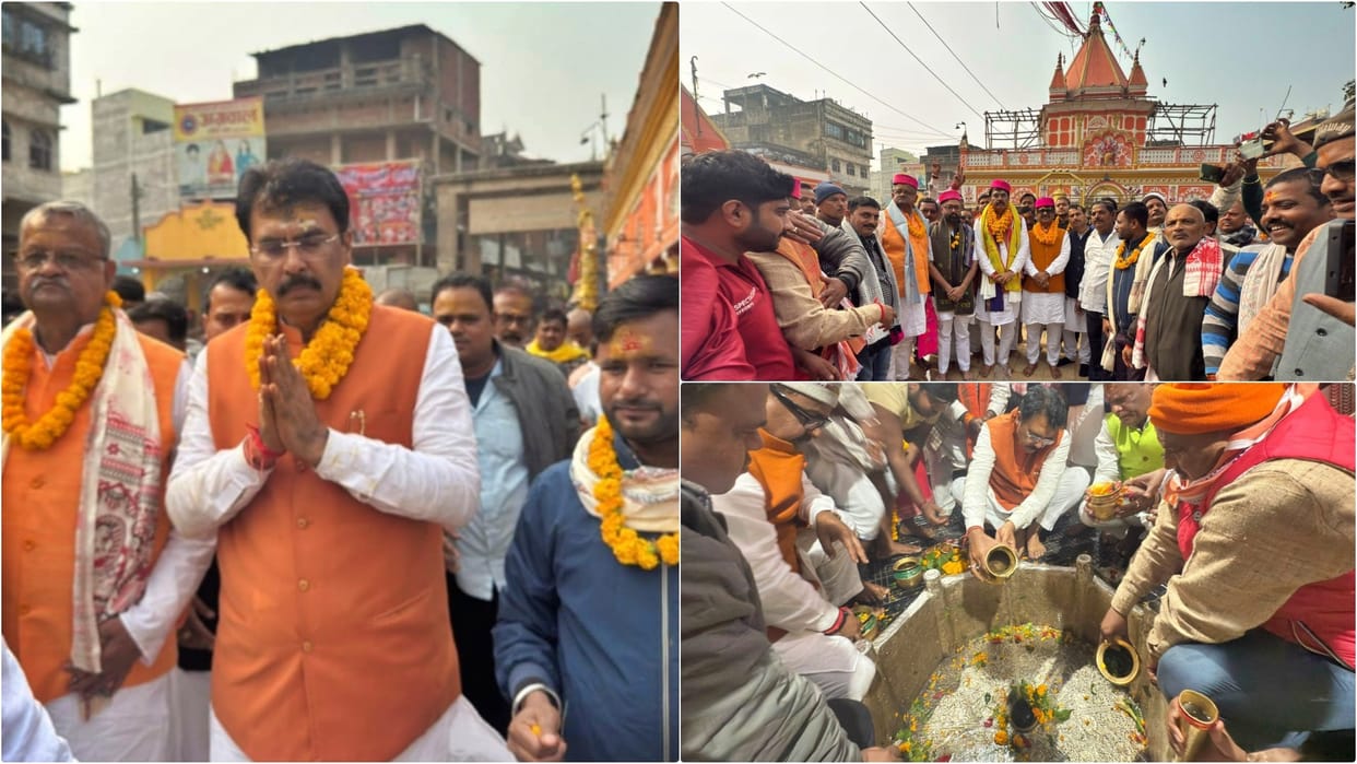Sanjay Sarawagi will assume charge as Bihar BJP State President tomorrow, sought blessings from deities