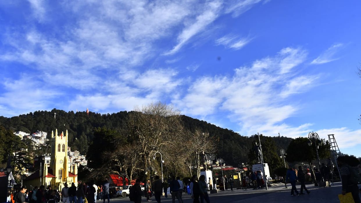 Rain and snowfall are predicted in the higher reaches of Himachal Pradesh on December 20 and 21
