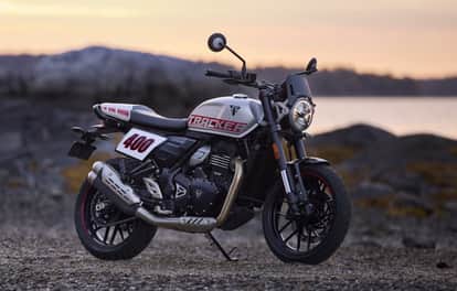 Triumph Tracker 400 Flat Tracker Motorcycle Launched in UK Based on Speed 400 Will it Launch in India