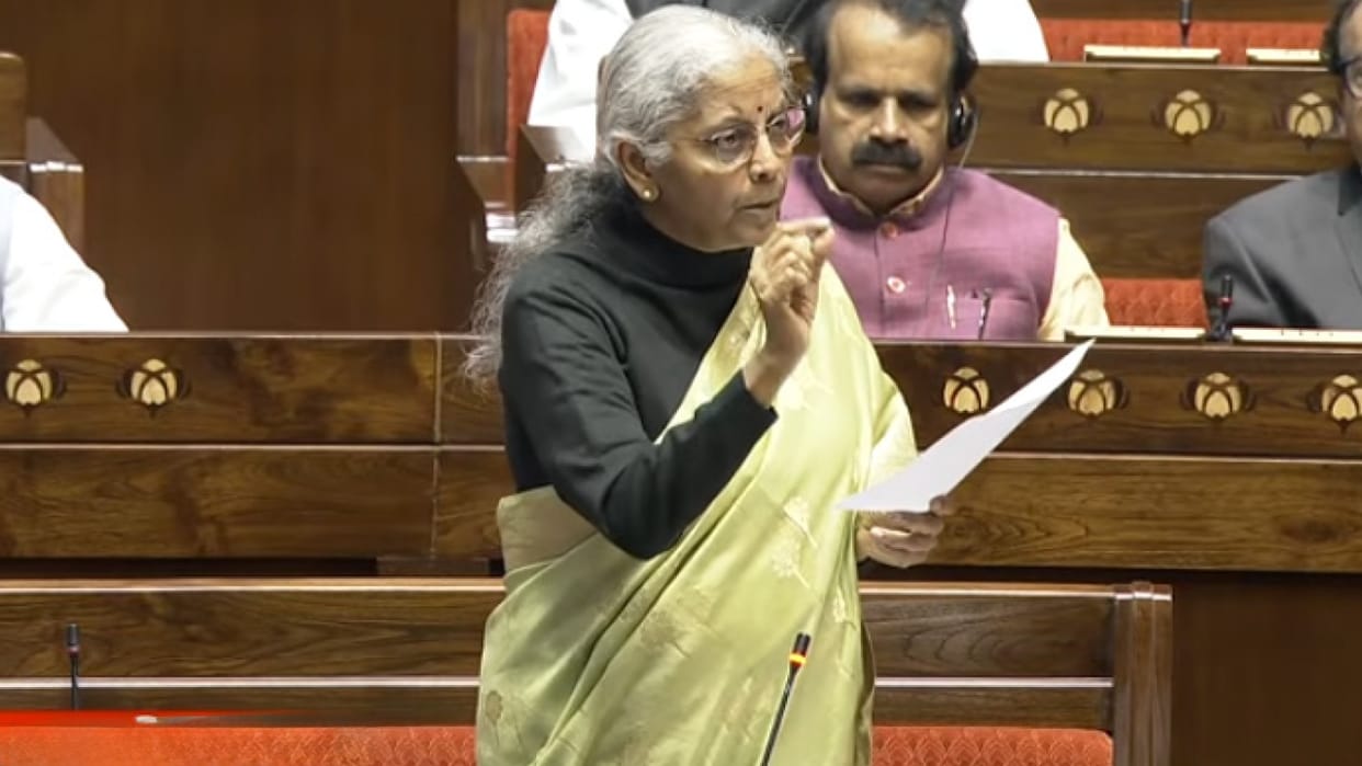 Nirmala Sitharaman in Rajya Sabha on Sabka Bima Sabki Raksha Bill 2025 Rajya Sabha News and updates