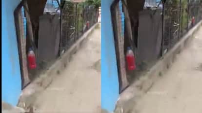 A strange sight in Kanpur red bottles hanging outside homes causing a stir as the video went viral