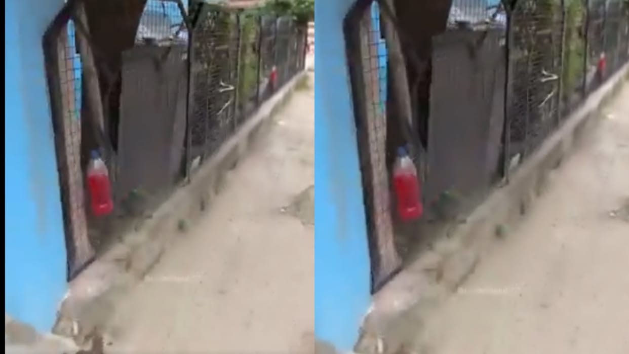 A strange sight in Kanpur red bottles hanging outside homes causing a stir as the video went viral