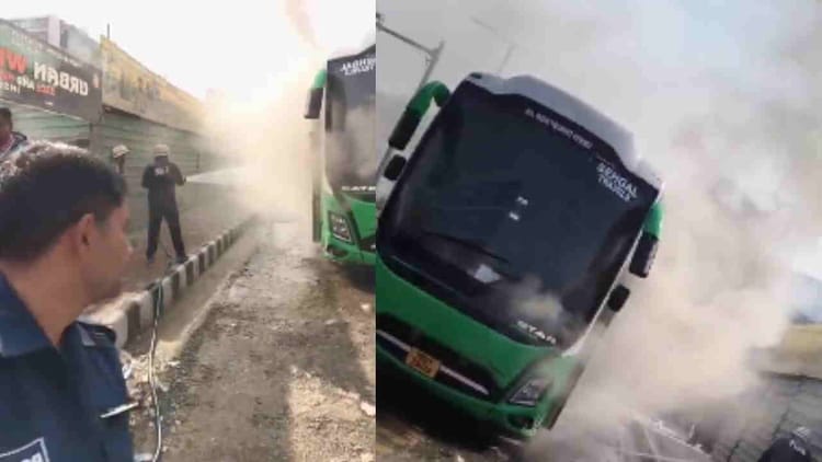 Dehradun: बस में लगी आग, दमकल और पुलिस टीम ने 40 छात्रों का किया रेस्क्यू, तमिलनाडु से टूर पर थे निकले