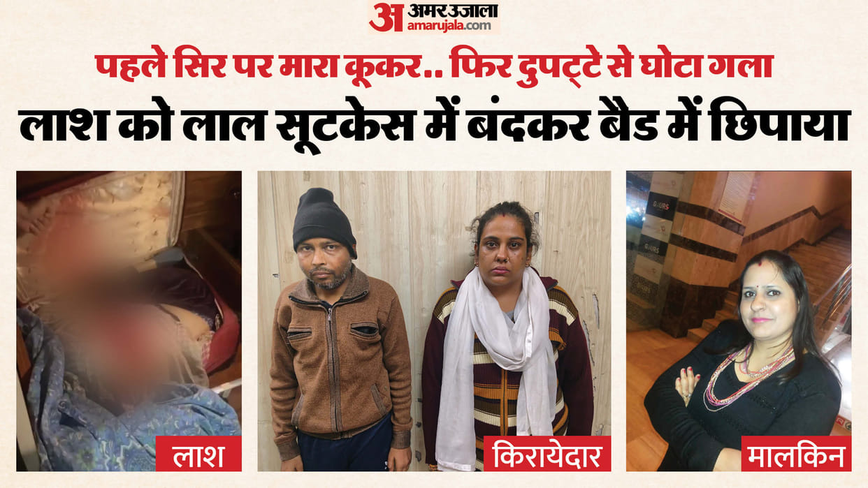 Couple clashes after confessing to murdering landlady in ghaziabad