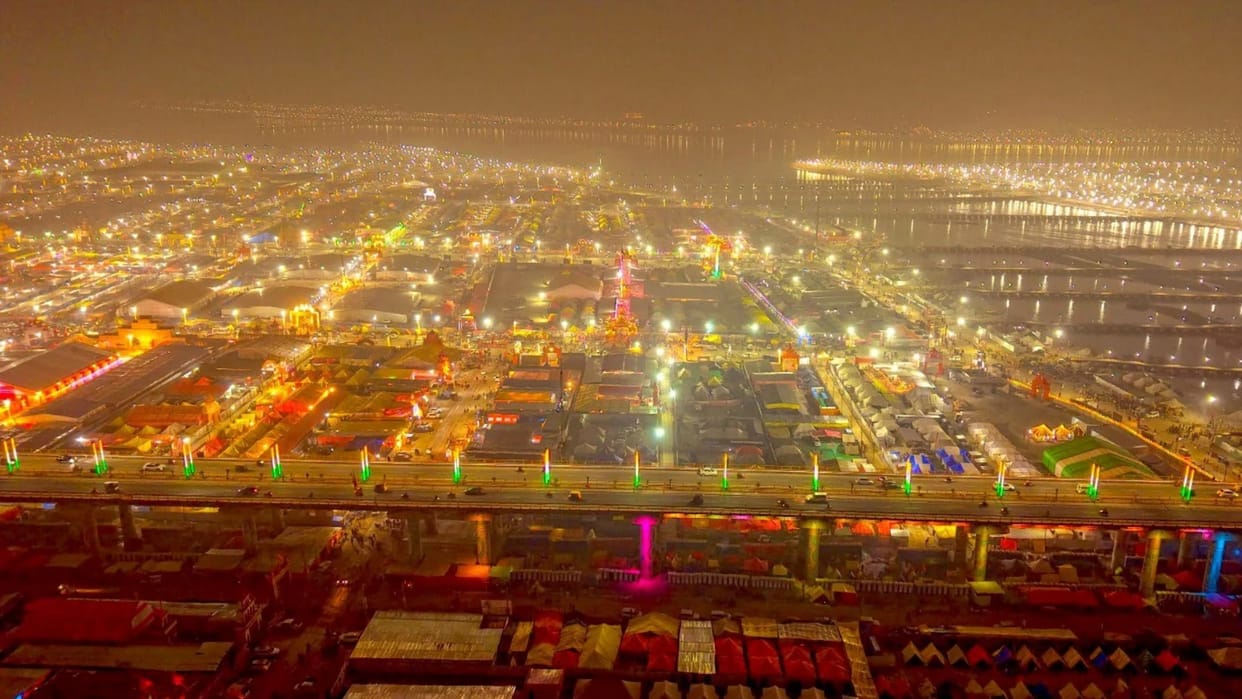 Ghats and intersections will be illuminated with solar hybrid lighting at the fair