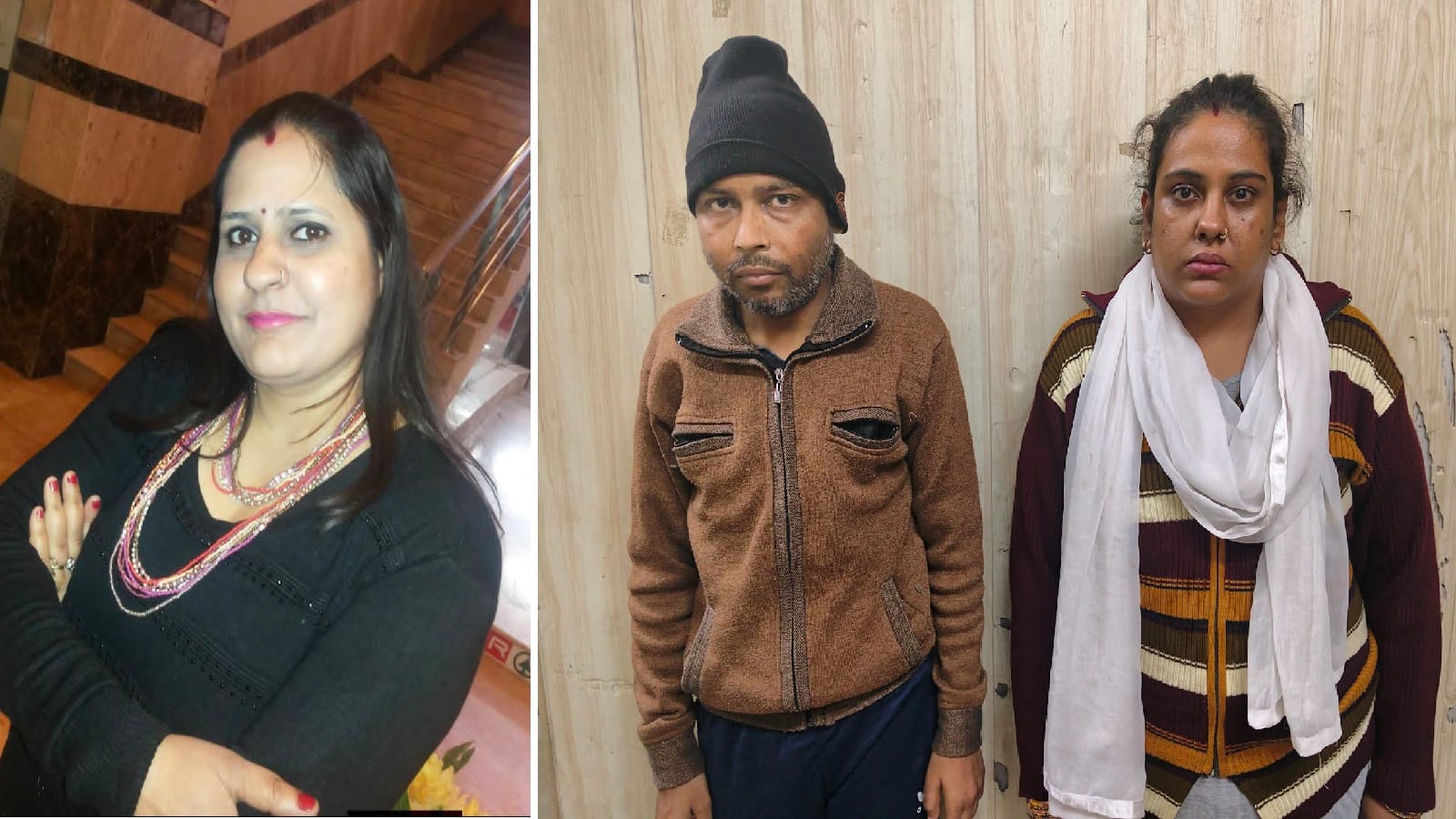 Couple clashes after confessing to murdering landlady in ghaziabad