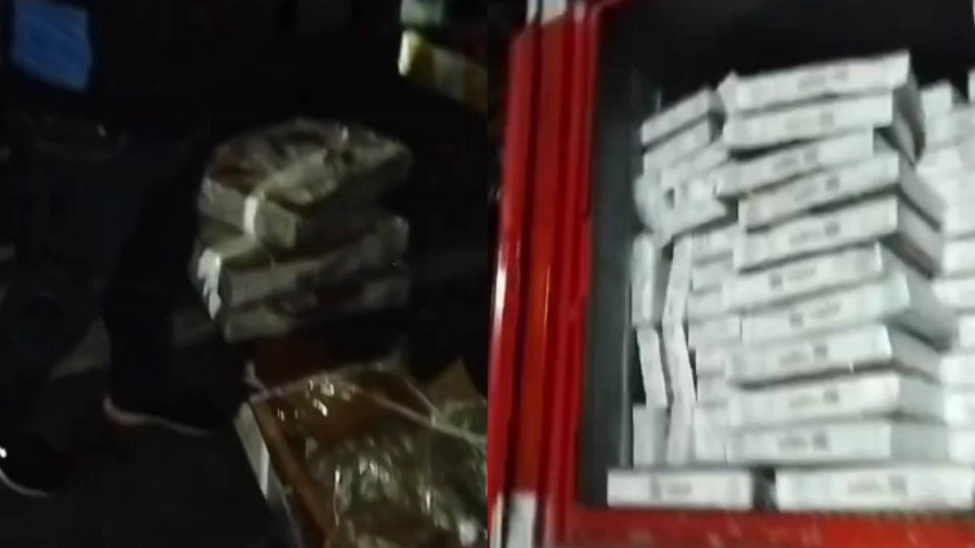 पकड़ा गया ट्रक।