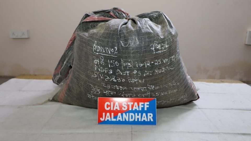 Jalandhar Police arrested three accused recovered 25 kg of poppy husk and 350 grams of heroin.