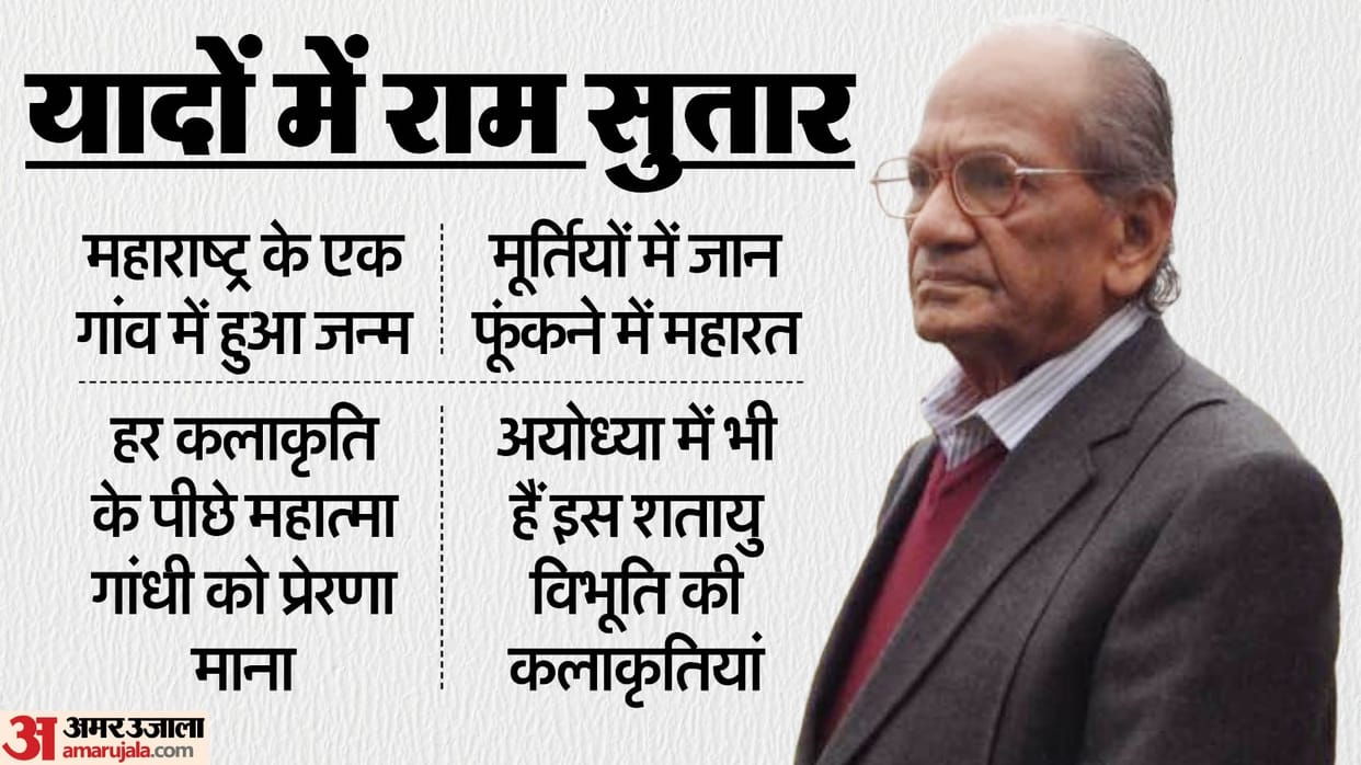 sculptor who considered Bapu as his inspiration has passed away; salute to the gem who breathed life into stat